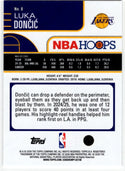 Luka Doncic 2025-26 Topps Hoops NBA Hoops Card #8