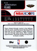 Jeremiah Fears 2025-26 Topps Hoops NBA Hoops Card #48