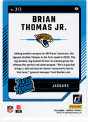 Brian Thomas Jr 2024 Panini Donruss Rated Rookie #313 RC Card