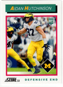 Aidan Hutchinson 2022 Panini Score #TB6 RC Card
