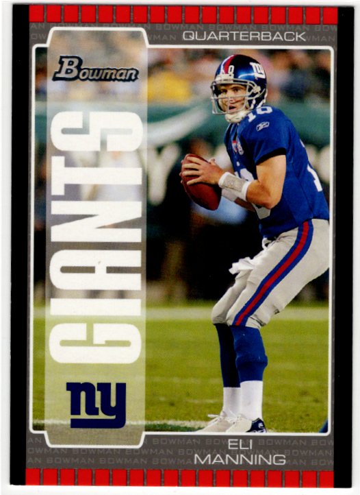Eli Manning 2005 Topps Bowman #40 Card