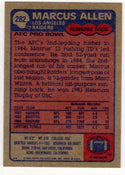 Marcus Allen 1985 Topps Card #282