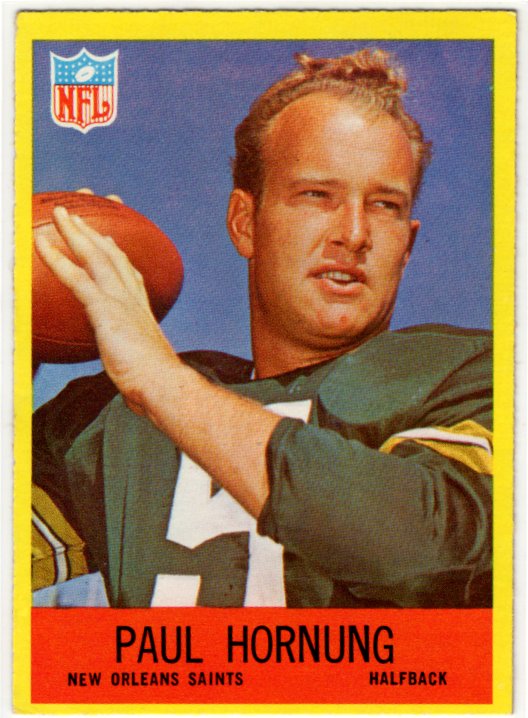 Paul Hornung 1967 Philadelphia Card #123