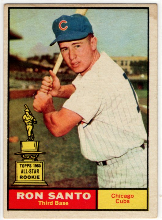 Ron Santo 1961 Topps Baseball Card #35