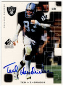 Ted Hendricks 1999 Upper Deck Autographed Card #TH