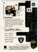 Ted Hendricks 1999 Upper Deck Autographed Card #TH
