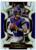 J.J. McCarthy 2025 Panini Select Concourse Silver Prizm #63 Card
