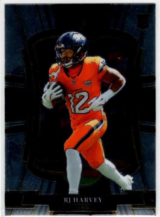 RJ Harvey 2025 Panini Select Premier Level Prizm RC #110 Card