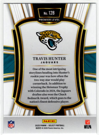 Travis Hunter 2025 Panini Select Premier Level Card RC #128