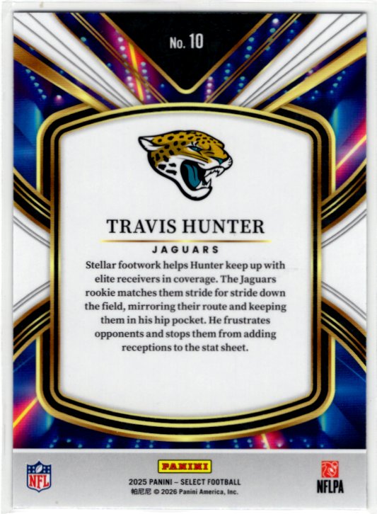 Travis Hunter 2025 Panini Select Future Card RC #10