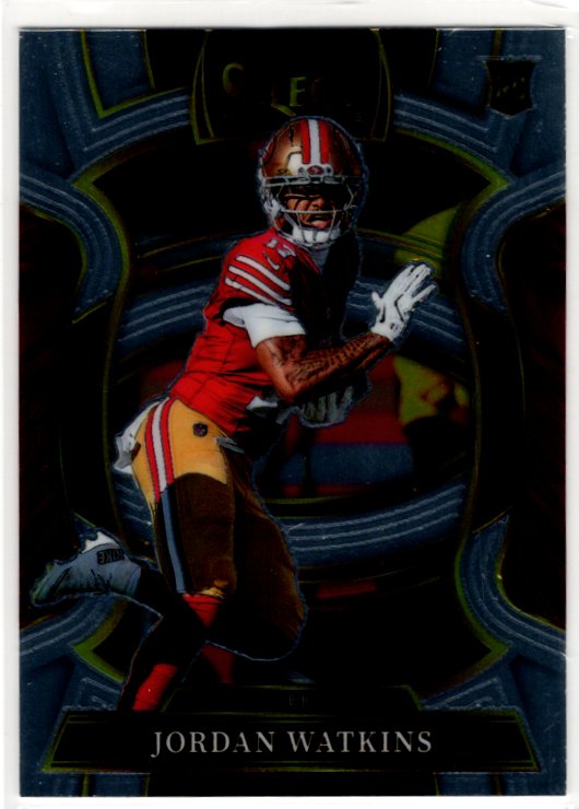 Jordan Watkins 2025 Panini Select Concourse Silver Prizm RC Card #18