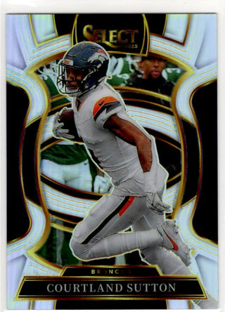 Courtland Sutton 2025 Panini Select Concourse Silver Prizm Card #11