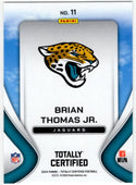 Brian Thomas Jr 2024 Panini Totally Certified Franchise Foundations RC Card #11