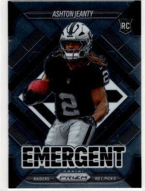 Ashton Jeanty 2025 Panini Emergent Select Prizm RC Card #10
