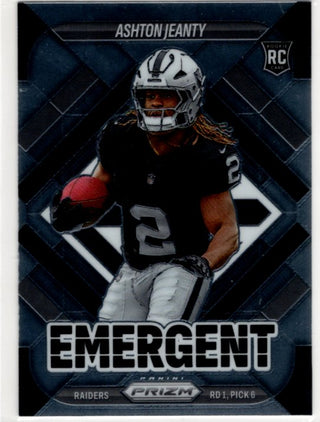 Ashton Jeanty 2025 Panini Emergent Select Prizm RC Card #10
