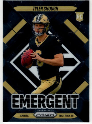 Tyler Shough 2025 Panini Emergent Select Prizm RC Card #8