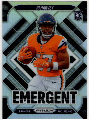 RJ Harvey 2025 Panini Emergent Select Prizm RC Card 16