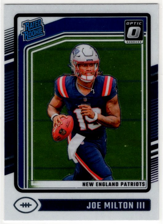 Joe Milton III 2024 Panini Rated Rookie Donruss Optic Card #255