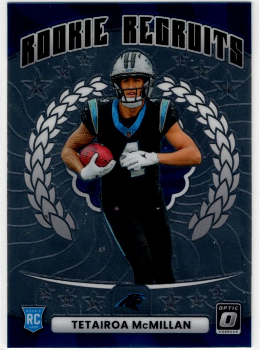 Tetairoa McMillan 2025 Panini Donruss Optic Rookie Recruits RC Card #17
