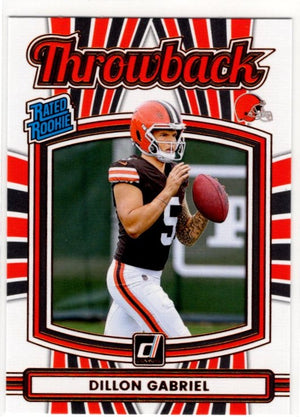 Dillon Gabriel 2025 Panini Donruss Rated Rookie Throwback Card #15