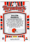 Dillon Gabriel 2025 Panini Donruss Rated Rookie Throwback Card #15