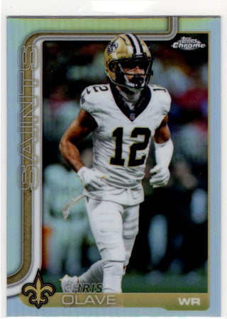 Chris Olave 2025 Topps Chrome Refractor #216