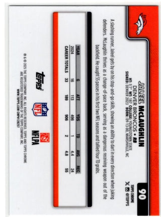 Jaleel McLaughlin 2025 Topps Chrome Card #90
