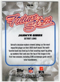 Jahmyr Gibbs 2025 Topps Chrome Future Stars Card #FS-10