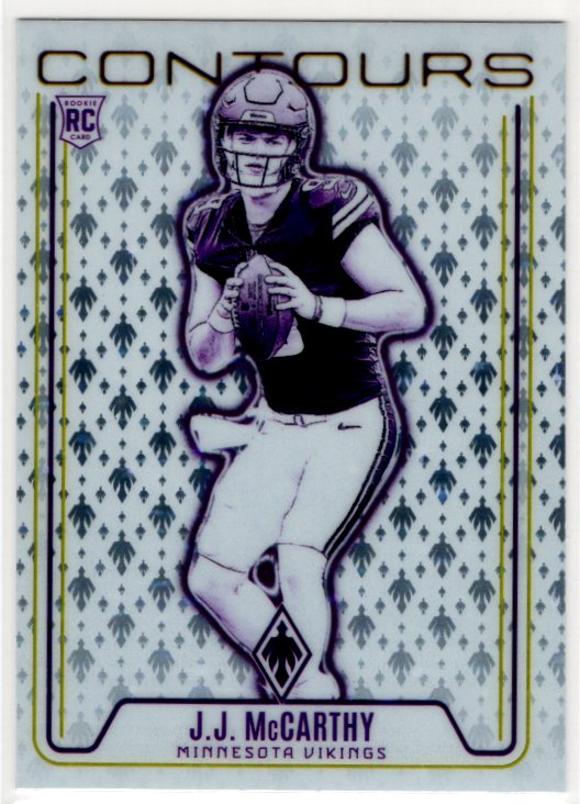 J.J. McMarthy 2024 Panini Phoenix Contours RC Card #CON-JMY