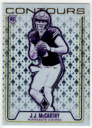 J.J. McMarthy 2024 Panini Phoenix Contours RC Card #CON-JMY