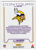 J.J. McMarthy 2024 Panini Phoenix Contours RC Card #CON-JMY