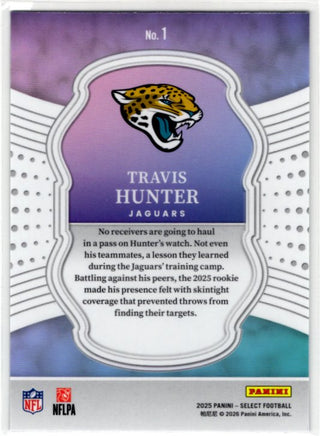 Travis Hunter 2025 Panini Select Certified RC Card #1