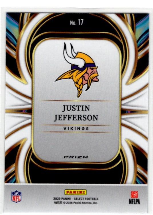 Justin Jefferson 2025 Panini Prizm Select on Target Card #17
