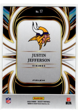 Justin Jefferson 2025 Panini Prizm Select on Target Card #17