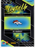 RJ Harvey 2025 Panini Mosaic Light it Up Prizm RC Card #18