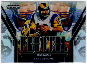 Kurt Warner 2025 Panini Prizm Black Fractal Card #7