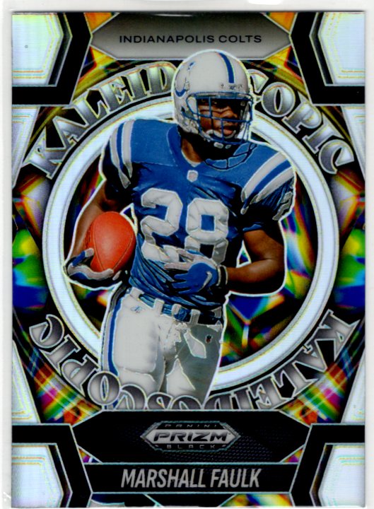 Marshall Faulk 2025 Panini Prizm Black Kaleidoscopic Card #13