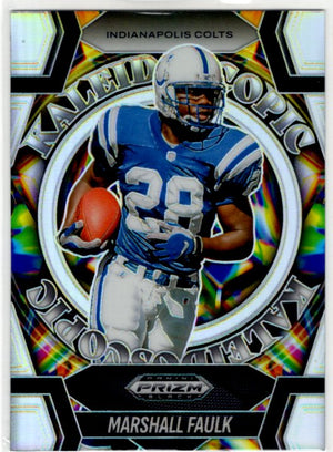Marshall Faulk 2025 Panini Prizm Black Kaleidoscopic Card #13