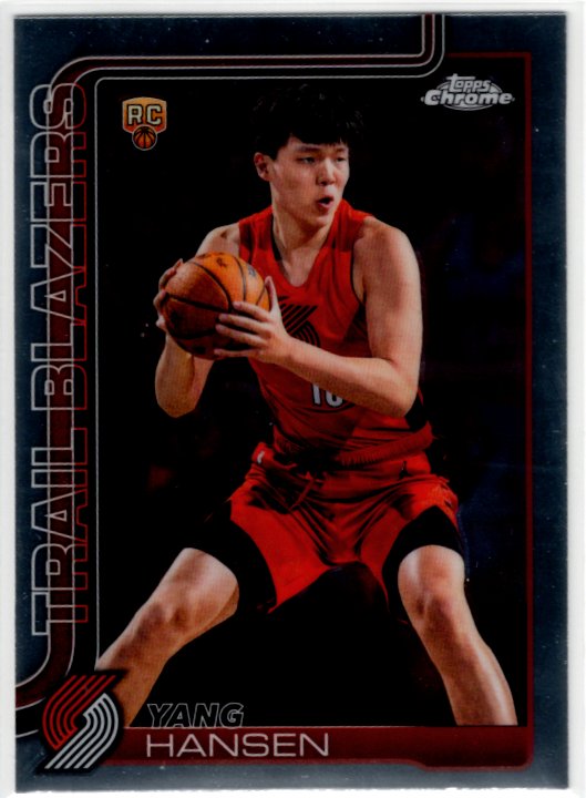 Yang Hansen 2025/26 Topps Chrome RC Update Card #166