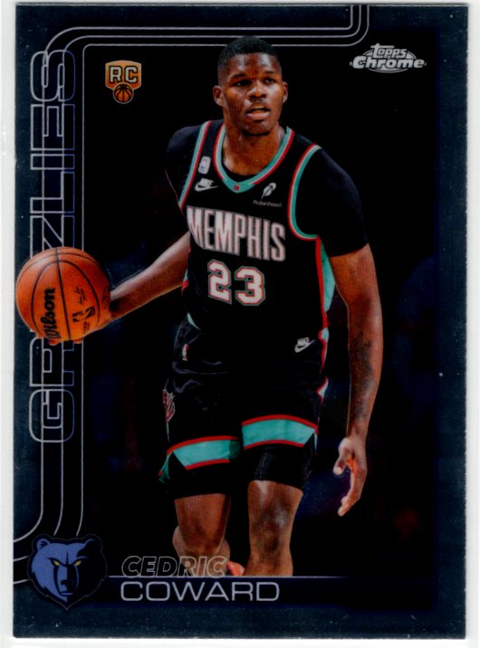 Cedric Coward 2025/26 Topps Chrome RC Update Card #161