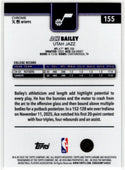 Ace Bailey 2025/26 Topps Chrome RC Update Card #155