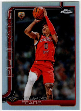 Jeremiah Fears 2025/26 Topps Chrome RC Card Update #157