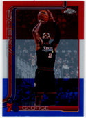 Paul George 2025/26 Topps Chrome Red White & Blue Update Card #77