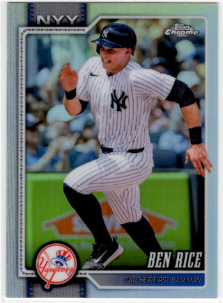 Ben Rice 2026 Topps Chrome Refractor Card #295