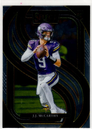 J.J. McCarthy 2024 Panini Select Premier Level RC Card #134