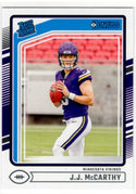 J.J. McCarthy 2024 Panini Donruss Rated Rookie Card #303
