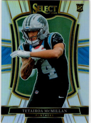 Tetairoa McMillan 2025 Panini Premier Level Prizm RC Card #144