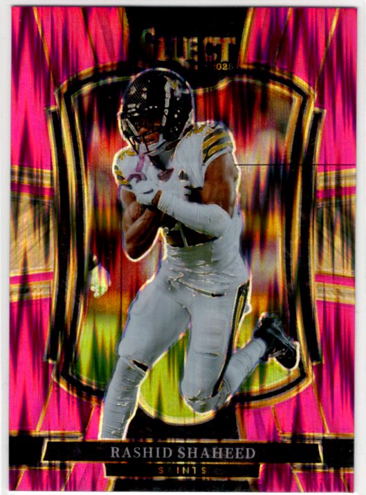 Rashid Shaheed 2025 Panini Select Premier Level Pink Shock Prizm Card #142