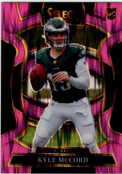 Kyle McCord 2025 Panini Select Concourse Pink Shock Prizm RC Card #91
