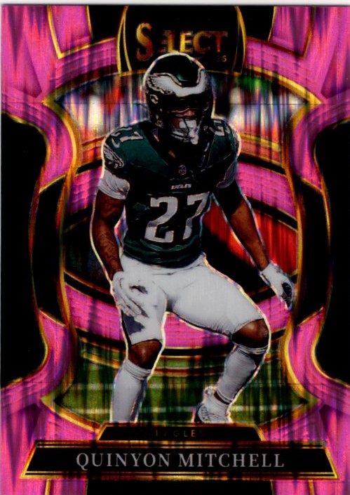 Quinyon Mitchell 2025 Panini Select Concourse Pink Shock Prizm RC Card #92